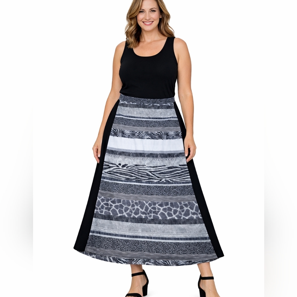 Cato L Animal Print Maxi Work Office Corp Career Sasual Pull On Boho